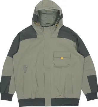 adidas Th Jkt South Colorblock Windproof Casual Fleece Lined Hooded Jacket Green GR6953