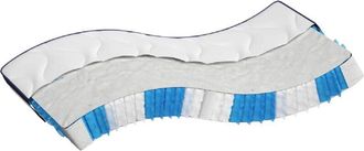 vidaXL Colch&oacute;n de muelles ensacados firmeza media 100x200 cm Vidaxl