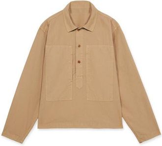 Fortela Fuego Square Pocket Overshirt in Camel at Nordstrom, Size Xx-Large