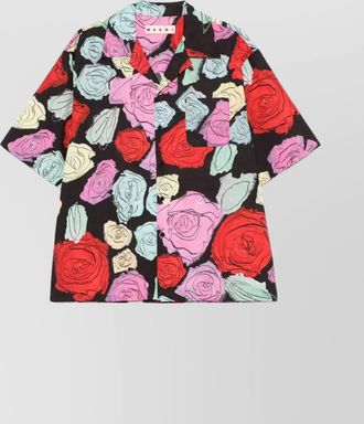 Marni floral-print camp-collar short-sleeve shirt