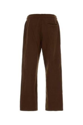 Entire studios Mens Chocolate Cotton Joggers Brunette Exterior: Pantaloni