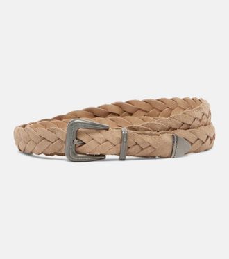 Brunello Cucinelli Monili braided leather belt