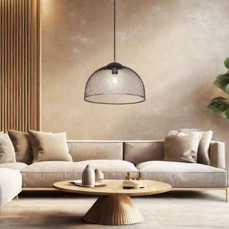 Globo Lighting Apparecchio a sospensione faretto a gabbia cromato ciondolo soggiorno illuminazione soffitto lampada a traliccio Globo 54325H