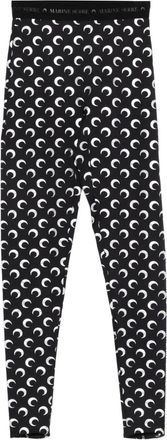 Marine Serre Leggings con stampa Moon - Nero