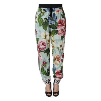 Dolce & Gabbana Wide Trousers, female, Multicolor, Size: 3XL Joggers Trousers