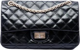 Chanel Pre-owned Leather chanel-bags - Dames - Vintage Schoudertas - Zwart - ONE Size - Vintage