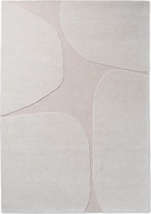 Brink & Campman Designer Teppich Decor Plateau Double Cream - handgetuftet, aus 100% reiner Schurwolle