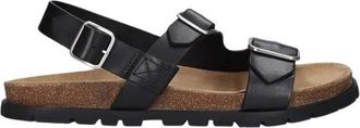 A.P.C. Aly Sandal met gespband - Heren - Sandalen - Zwart - 41 EU - Leer - Schoenen