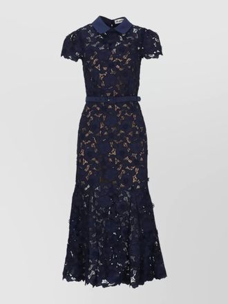 Self Portrait guipure lace midi dress