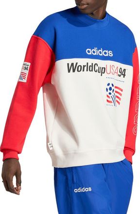 adidas World Cup USA 94 Graphic Sweatshirt in Team Royal Blue/cloud White at Nordstrom, Size Xx-Large