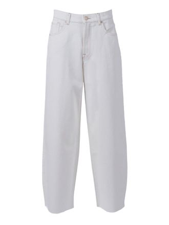 7 For All Mankind Bonnie Curvilinear Milkyway With Raw Cut