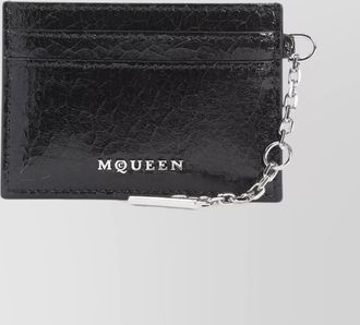 Alexander McQueen leather card holder