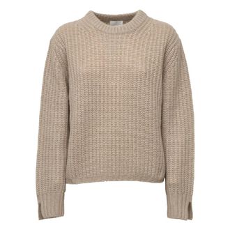 Allude Maglia Girocollo - - Knitwear - Donna - Beige - S