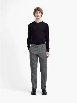 Tiger Of Sweden Tense Straight Leg Trouser In Rustic Pepita