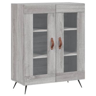 vidaXL Vidaxl - Aparador De Madera De Ingenier&iacute;a Gris Sonoma 69,5x34x90 Cm