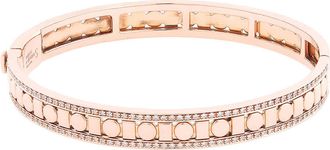 Damiani Belle Epoque Reel Pink Gold and Diamonds Bracelet, Size 15
