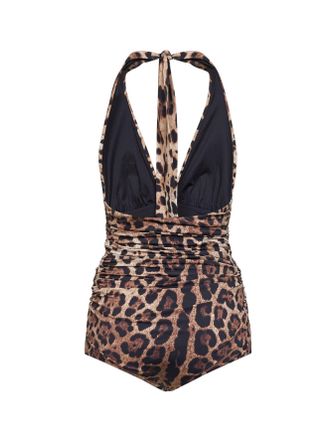 Dolce & Gabbana Womens One-Piece Swimsuit Multicolour Polyamide Swimwear Sea Clothing