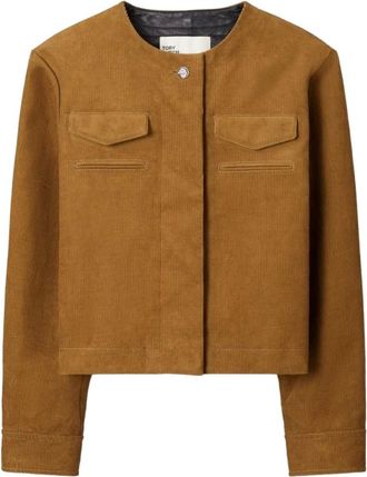 Tory Burch Mujer, Chaquetas, Marr&oacute;n, Talla: S