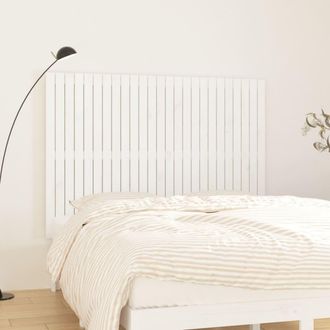 vidaXL Cabecero De Cama Pared Madera Maciza Pino Blanco 159,5x3x110 Cm Vidaxl