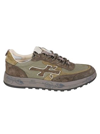 Premiata Nous Layered Low-Top Leather Sneakers