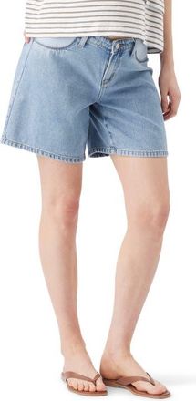 Ripe Dion Denim Maternity Shorts in True Fade at Nordstrom, Size X-Small Au