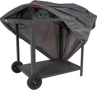Oviala Funda para barbacoa rectangular 110 x 58 x 60 cm gris