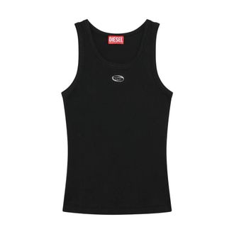Diesel Sleeveless Tops, female, Black, Size: XS Diesel Top Black