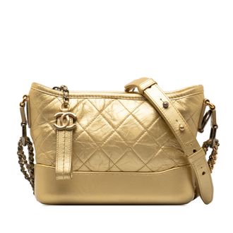 Chanel Gabrielle Hobo Gequilted Leren Tas