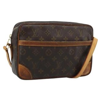Louis Vuitton Pre-owned Monogram Canvas Shoulder Bag - Dames - Pre-owned - Bruin - Maat: ONE Size Leer