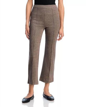 Staud Knack Ankle Ponte Pants In Houndstooth