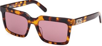 GCDS GD0041 52S Mens Sunglasses Tortoiseshell Size 55