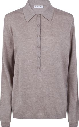 Frankie Shop Tala Knit V Neck Polo