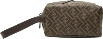 Fendi Pre-owned Fendi Zucca Canvas Toiletry Case Ladies 4D2TZ0I0ZS0SJGBH