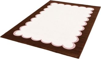 Sweeek Alfombra Interior Rosa Y Marr&oacute;n