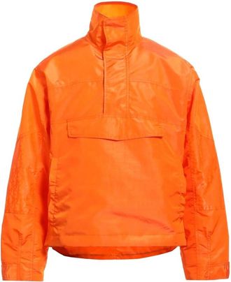 Dior Windbreaker Jas met Trekkoord in de Taille - Heren - Zomerjassen - Oranje - L - Polyester - Jassen