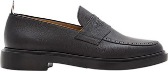 Thom Browne Penny Loafer - Heren - Loafers - Zwart - 39 EU - Leer - Schoenen