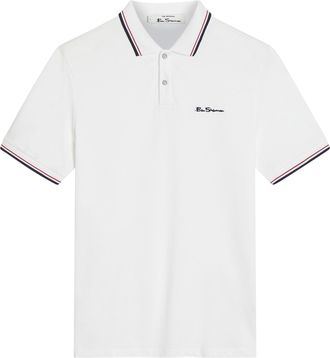 Ben Sherman Heren Signature Pique Polo Shirt (Wit)