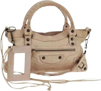 Balenciaga Pre-owned Handbags, female, Pink, Size: ONE SIZE Pre-owned Vintage Leather Handbag