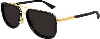 Bottega Veneta BV1463S 001 Mens Sunglasses Black Size 56