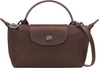 Longchamp Brown Le Pliage XS Crossbody Bag