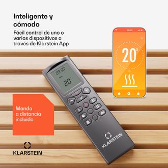 Klarstein Klarstein Chimenea El&eacute;ctrica Opala Wifi 950/1900w Termostato Temporizador Semanal