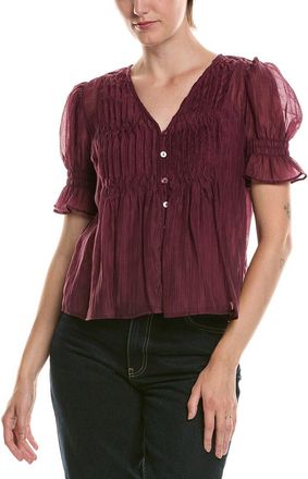 Vince Camuto Pintuck Puff Sleeve Top