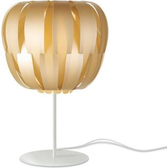 Linea Zero L&aacute;mpara De Mesa Base Y V&aacute;stago Oro Nuevo En Metal Cm. 19x33h