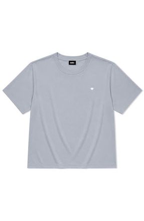 Dalix Lil Heart Relaxed Midweight Jersey Tee in Powder at Nordstrom, Size Xx-Large