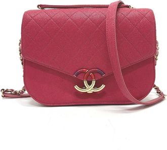 Chanel Grained Calfskin Shoulder Bag (Pre-Owned)