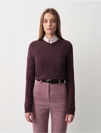 Calvin Klein Womens Celia Sweater - Purple - S