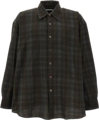 Our Legacy Borrowed Checked Cotton Casual Shirt