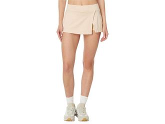 Free People Movement Hot Shot Mini Skort Womens Skort Cappucino : MD (Womens 8-10), Cotton/Spandex