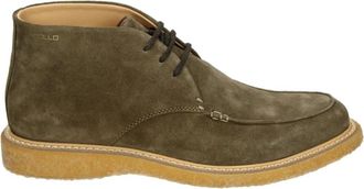 Sioux Taupe Su&egrave;de Casual Midden Schoenen - Heren - Veterlaarzen - Grijs - 39 EU - Su&egrave;de - Schoenen