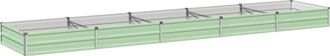 vidaXL Cama De Jard&iacute;n Elevada Verde Pastel 400 X 80 X 24 Cm Vidaxl